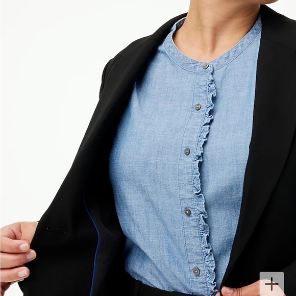 J. Crew Factory Womens One button blazer BO597 Black 10 - Picture 5 of 8